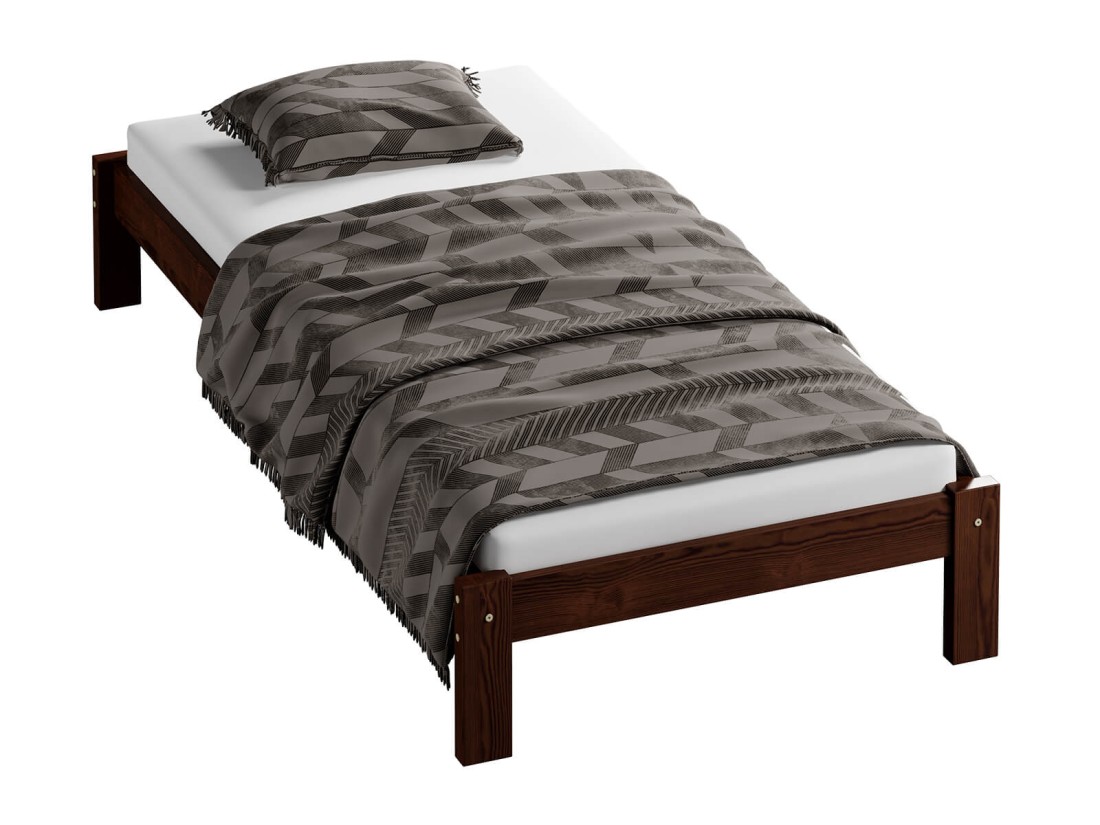 Fenyő ágy 90x200 Luisa dió