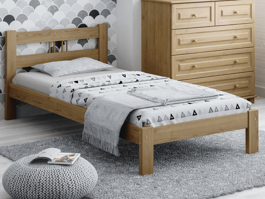 Fenyő ágy 90x200 Virginia tölgy