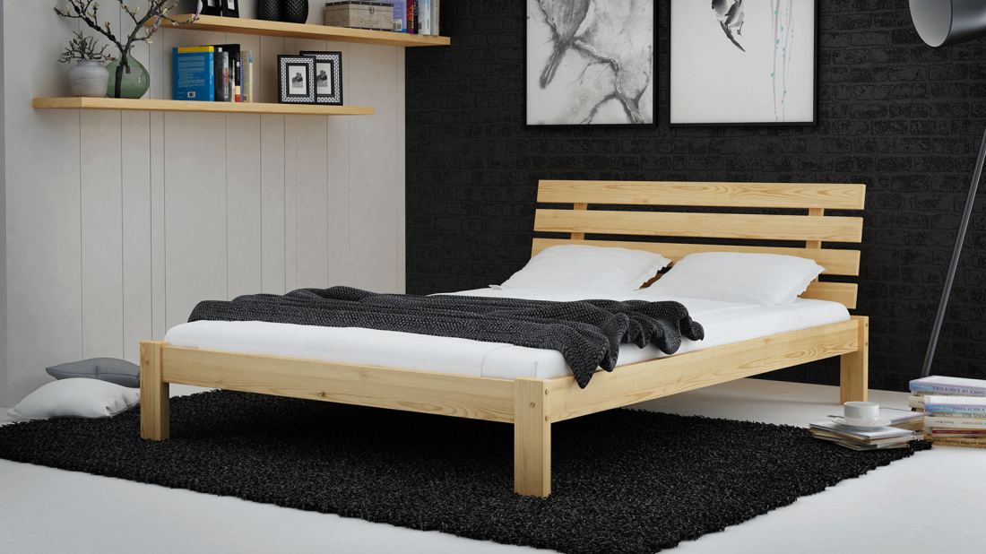 Fenyő ágy 160x200 Karla fenyő