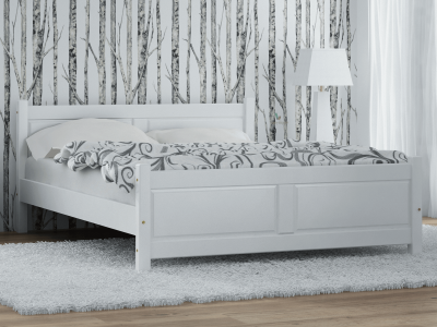 Fa ágy 120x200 Lena fehér