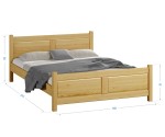 Fa ágy 140x200 Lena fenyő