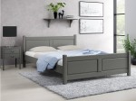 Fa ágy 140x200 Lena szürke