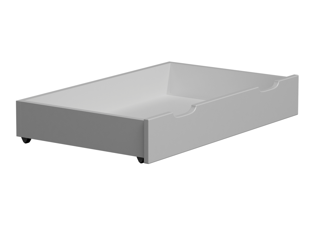 Fenyő ágy alatti tároló 98 cm tömör fehér