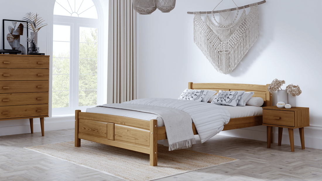 Fa ágy 180x200 Květa tölgy