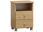 Éjjeliszekrény fenyő Katka S2