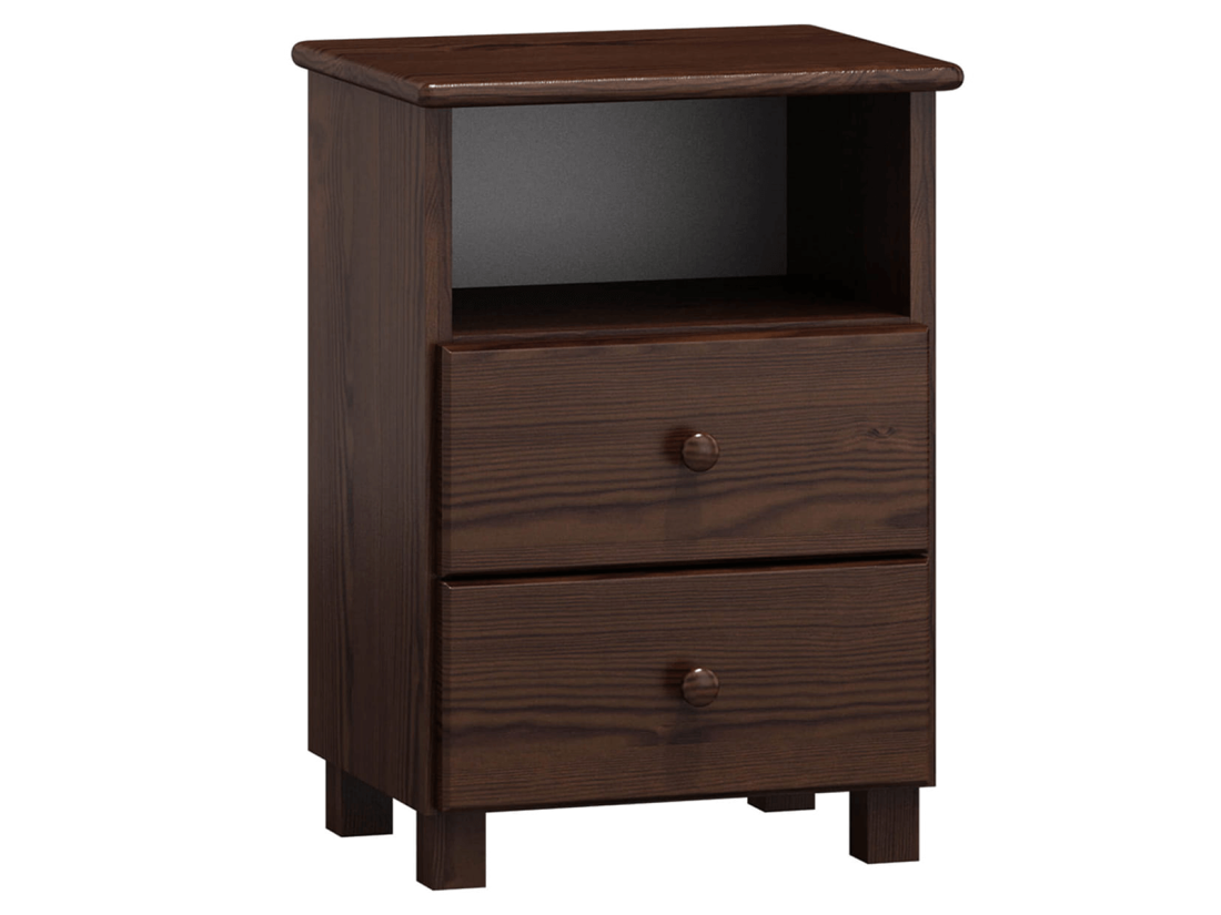 Katka S2 éjjeliszekrény dió