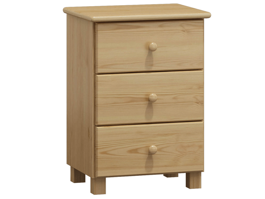 Éjjeliszekrény fenyő Katka S3