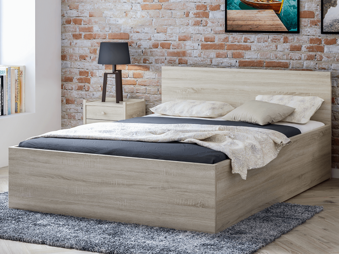 Ágy 160x200 DM1 sonoma tölgy