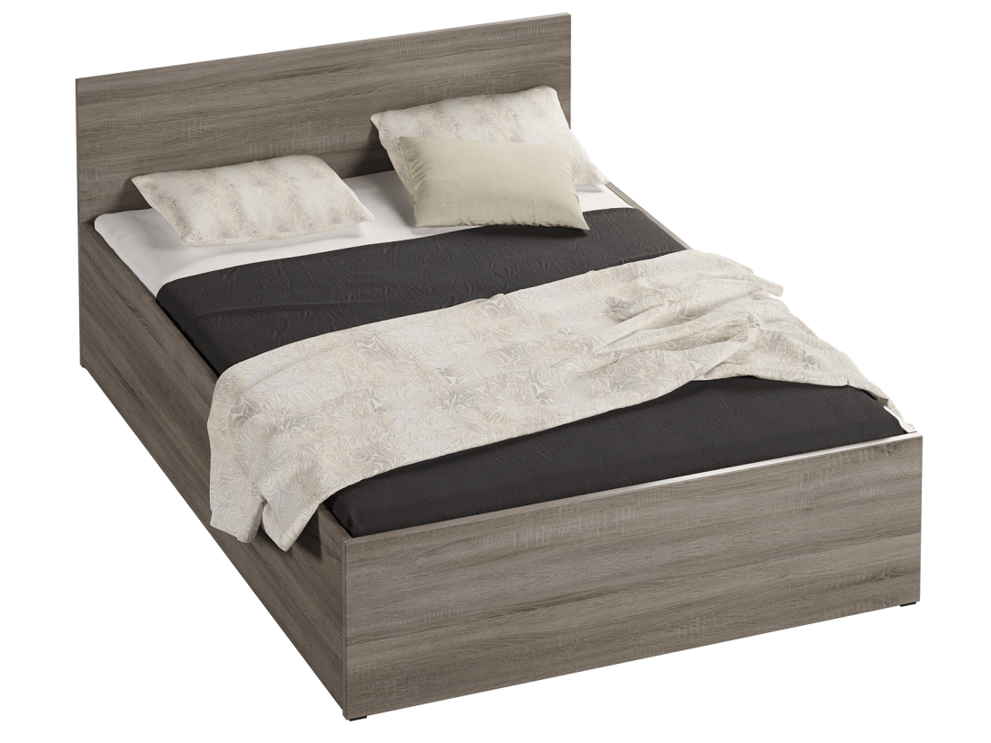 Ágy 160x200 DM1 szarvasgombás tölgy