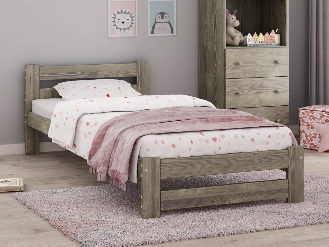 Fa ágy 90x200cm Eureka VitBed szarvasgombás tölgy