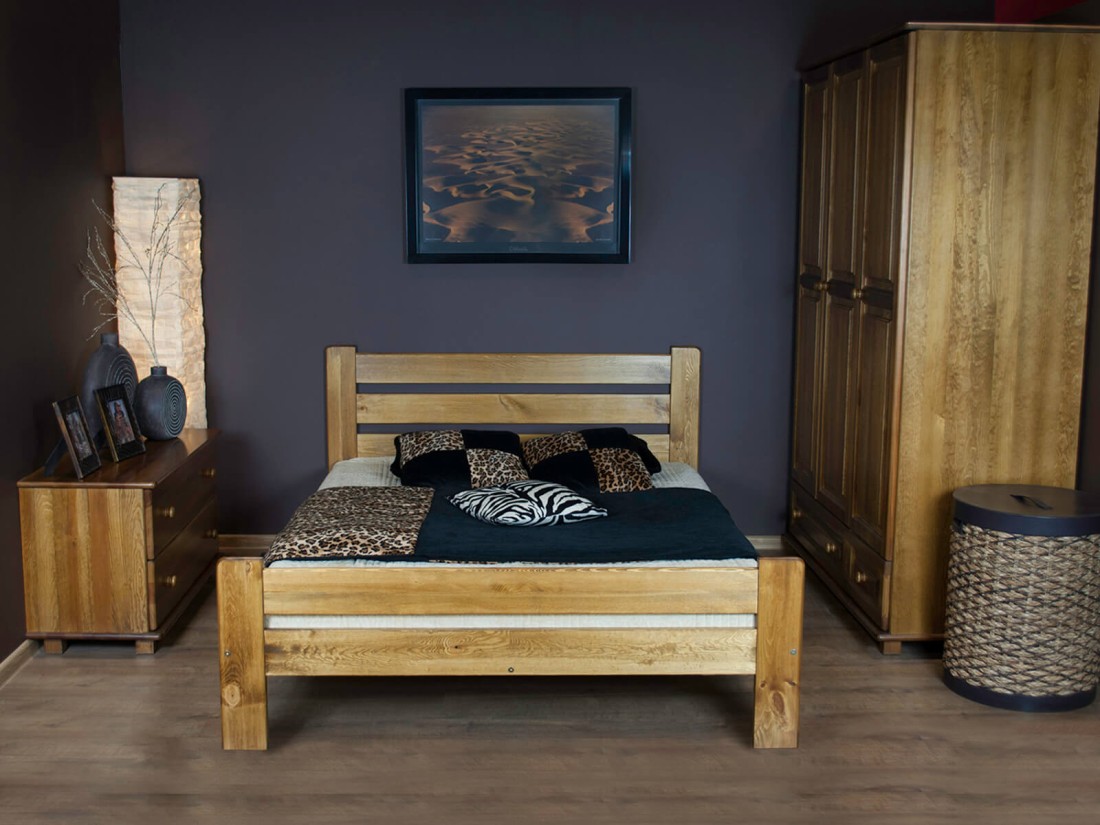 Fenyő ágy 120x200 Neli tölgy