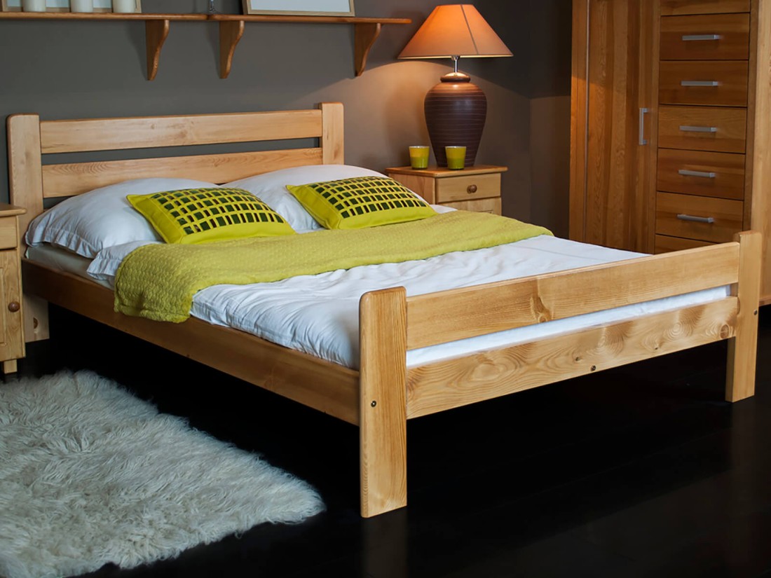 Fenyő ágy 120x200 Neli éger