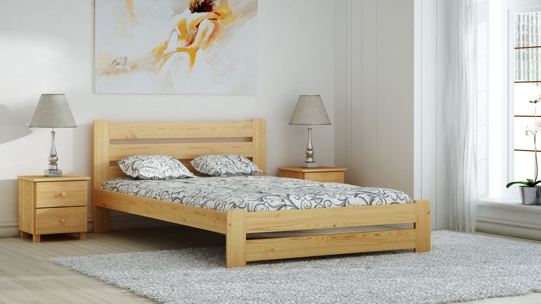 Fenyő ágy 120x200 Kati fenyő