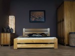 Fenyő ágy 140x200 Kati tölgy