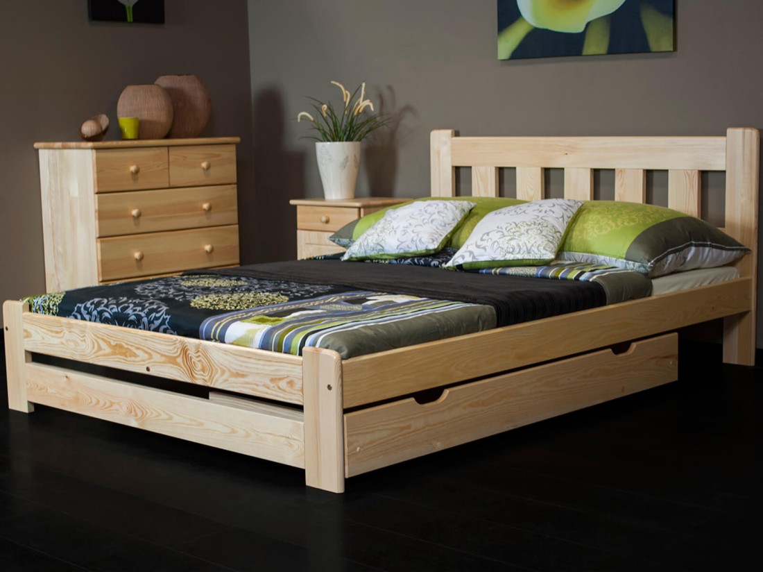 Fenyő ágy 140x200 Mila fenyő