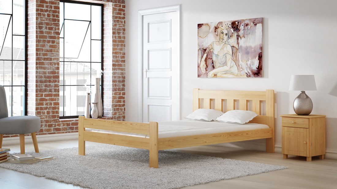 Fenyő ágy 160x200 Greta fenyő