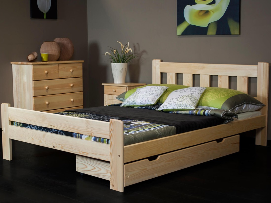 Fenyő ágy 160x200 Greta fenyő