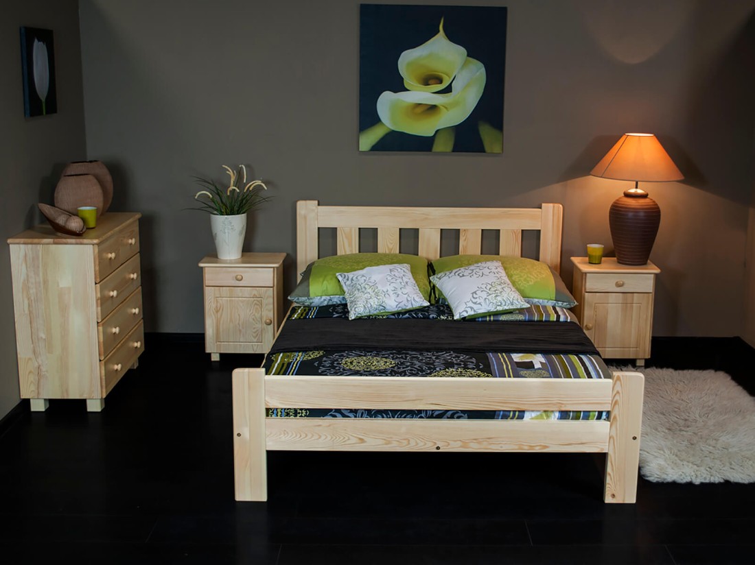 Fenyő ágy 160x200 Greta fenyő