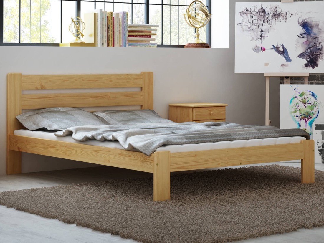 Fenyő ágy 120x200 Eliza fenyő