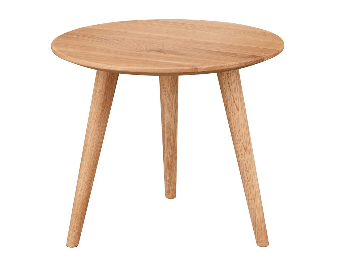 Kerek dohányzóasztal 45cm Reno természetes tölgyfa
