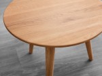 Kerek dohányzóasztal 45cm Reno természetes tölgyfa