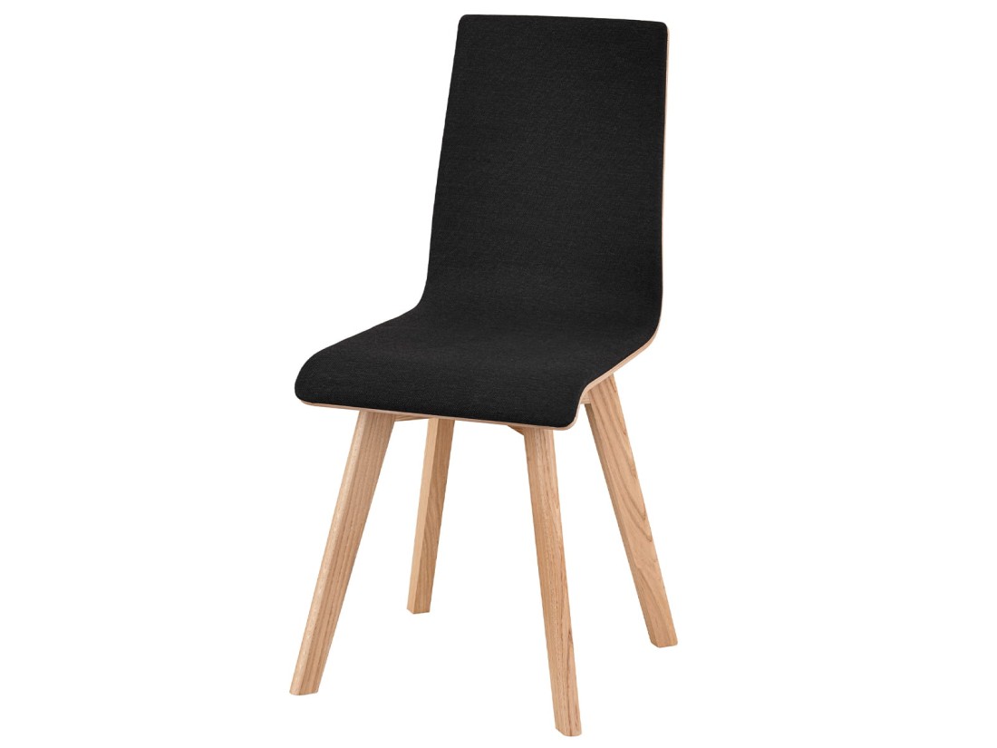 Tömör tölgyfa kárpitozott szék Decort