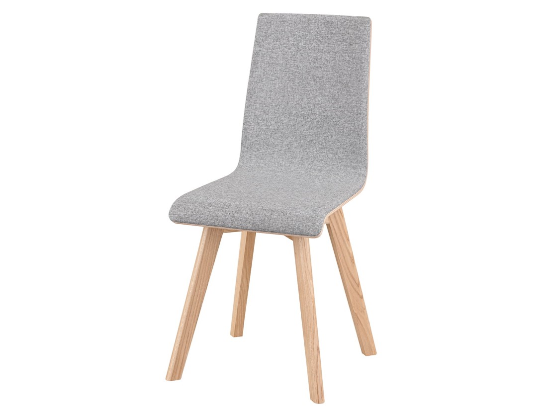 Tömör tölgyfa kárpitozott szék Decort