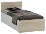 Ágy 90x200 DM1 tölgy sonoma + fehér
