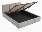Kárpitozott ágy tárolóhellyel TOP line 7 160x200 Szürke Velvet