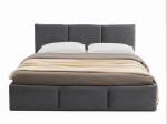 Kárpitozott ágy tárolóhellyel TOP line 7 160x200 Grafit Velvet