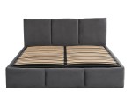 Kárpitozott ágy tárolóhellyel TOP line 7 140x200 Grafit Velvet