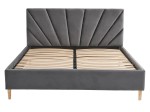 Kárpitozott skandináv ágy 180x200 Scandi line 3 Velvet Grafit