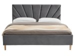 Kárpitozott skandináv ágy 180x200 Scandi line 3 Velvet Grafit