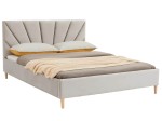 Kárpitozott skandináv ágy 160x200 Scandi line 3 Velvet Szürke