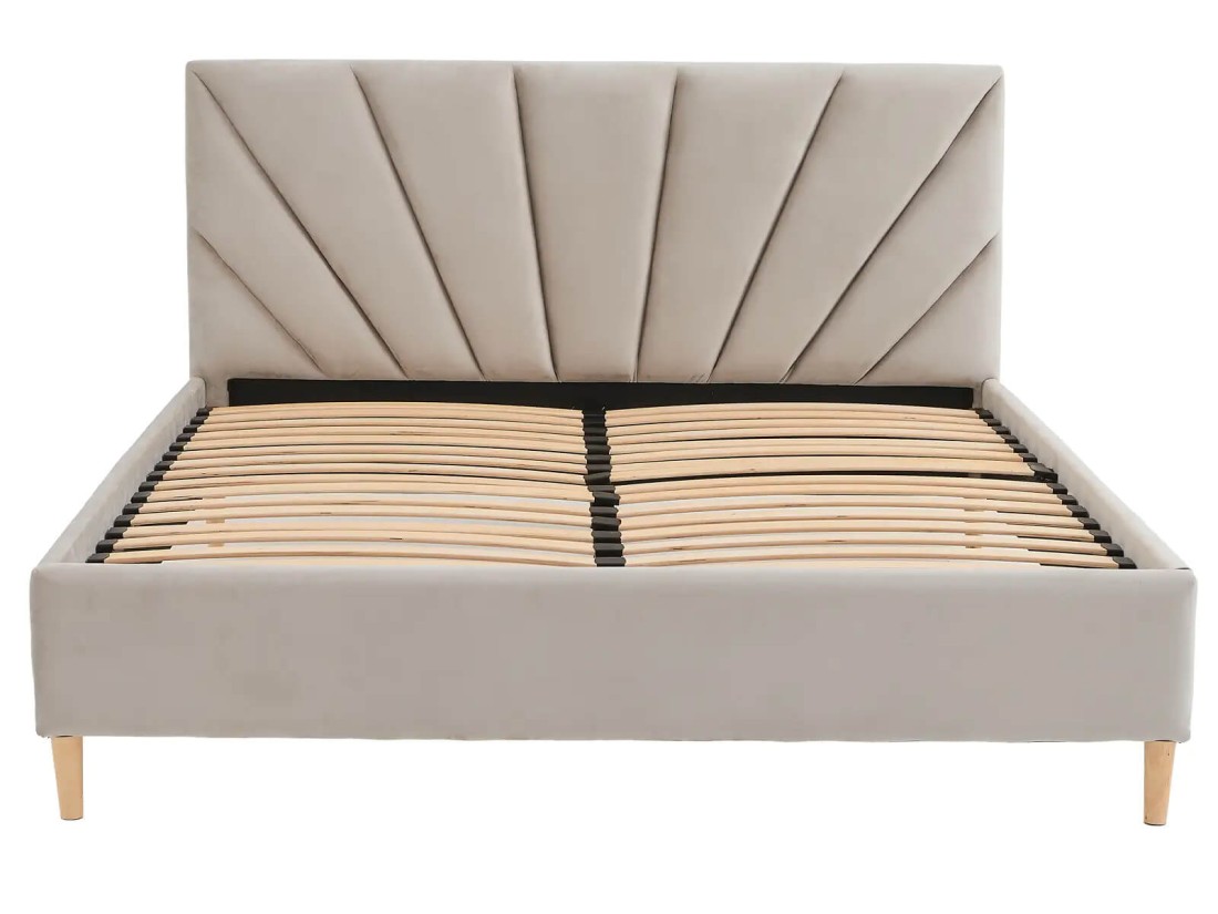 Kárpitozott skandináv ágy 180x200 Scandi line 3 Velvet Szürke