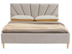 Kárpitozott skandináv ágy 180x200 Scandi line 3 Velvet Szürke