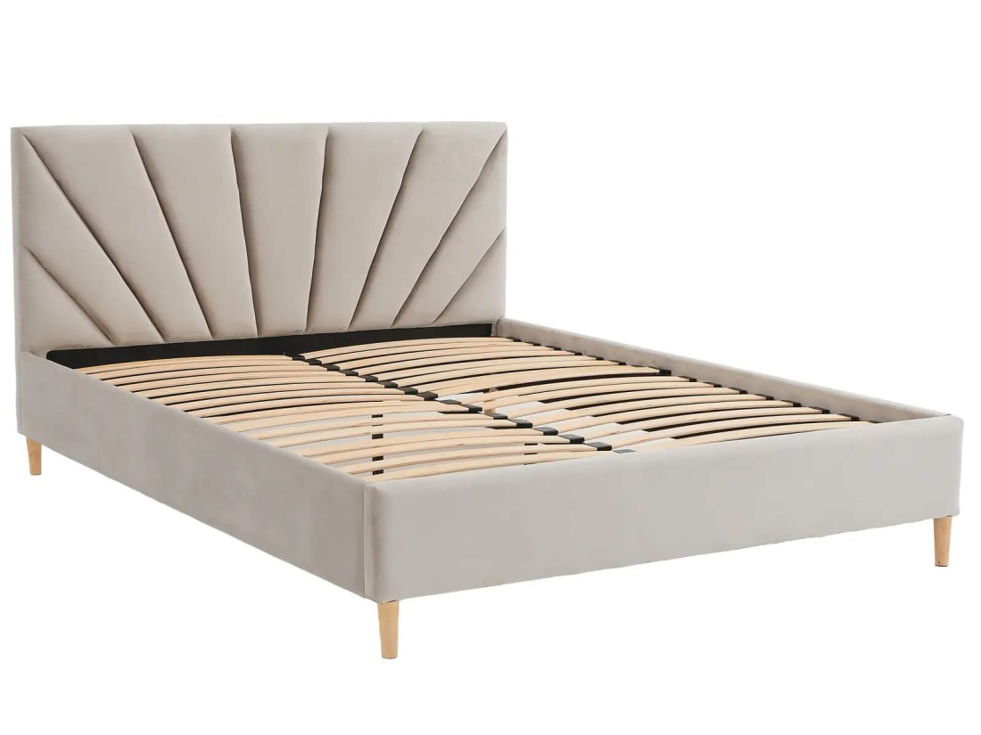 Kárpitozott skandináv ágy 180x200 Scandi line 3 Velvet Szürke