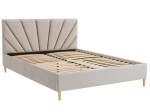 Kárpitozott skandináv ágy 180x200 Scandi line 3 Velvet Szürke