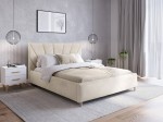 Kárpitozott skandináv ágy 160x200 Scandi line 3 Velvet Bézs