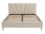 Kárpitozott skandináv ágy 160x200 Scandi line 3 Velvet Bézs