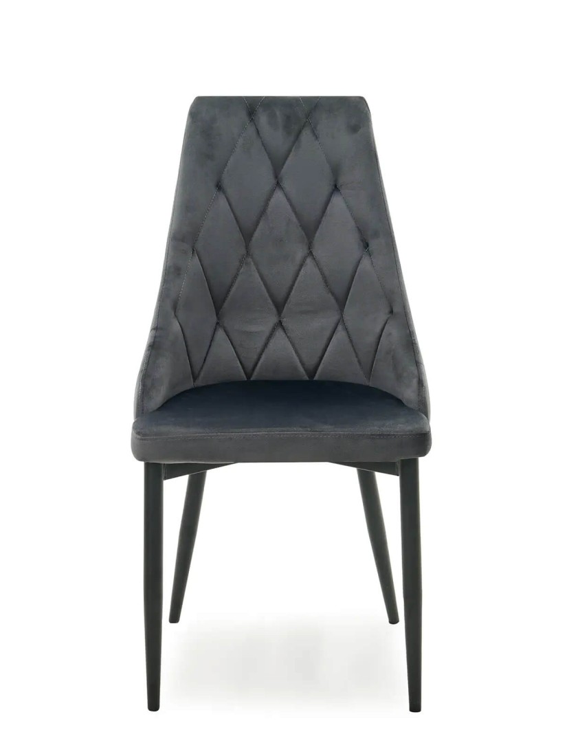 Kárpitozott szék Paulo Velvet Szürke