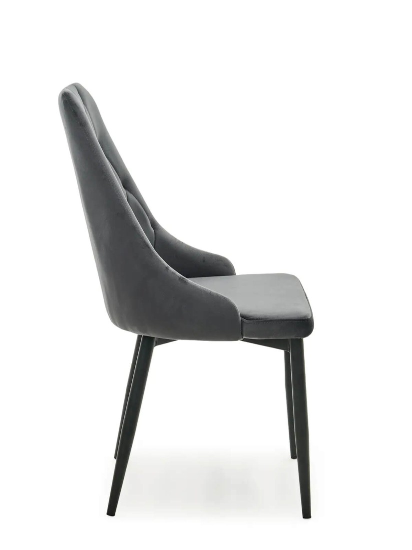 Kárpitozott szék Paulo Velvet Szürke