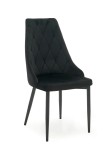 Kárpitozott szék Paulo Velvet Fekete