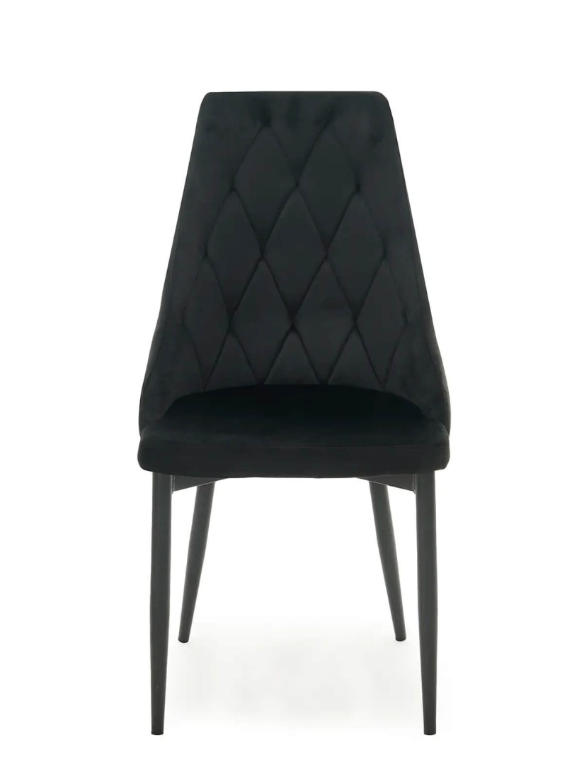 Kárpitozott szék Paulo Velvet Fekete