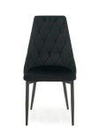 Kárpitozott szék Paulo Velvet Fekete