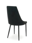 Kárpitozott szék Paulo Velvet Fekete