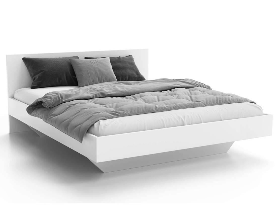 Levitációs ágy bútorlapból 160x200 DM2 fehér