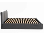 Kárpitozott ágy tárolóhellyel TOP line 7 180x200 cm Grafit Velvet