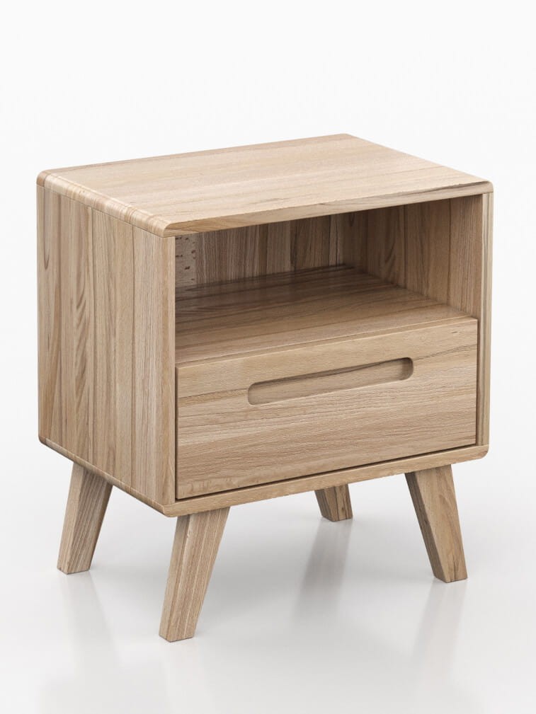 Fa éjjeliszekrény bükkből Beskid Natúr bükk