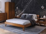 Bükkfa ágy 180x200 Beskid 02 Rusztikus tölgy
